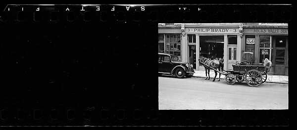[96 Miscellaneous Views, Including Interiors, London Street Scenes, Boat Trip, Unidentified People in Countryside], Walker Evans (American, St. Louis, Missouri 1903–1975 New Haven, Connecticut), Film negative