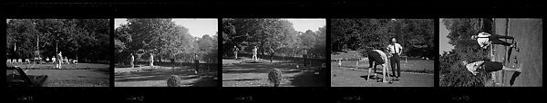 [228 Views of Bocci Game: "Cooney Bocci"], Walker Evans (American, St. Louis, Missouri 1903–1975 New Haven, Connecticut), Film negative