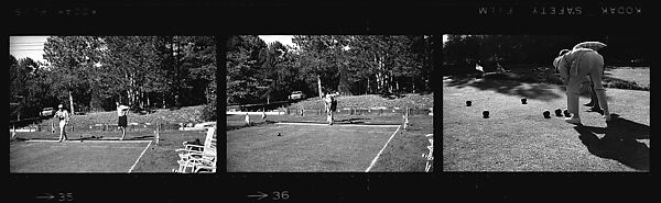 [228 Views of Bocci Game: "Cooney Bocci"], Walker Evans (American, St. Louis, Missouri 1903–1975 New Haven, Connecticut), Film negative