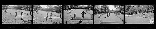 [228 Views of Bocci Game: "Cooney Bocci"], Walker Evans (American, St. Louis, Missouri 1903–1975 New Haven, Connecticut), Film negative