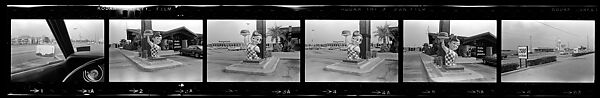 [97 Views from Trip to Texas, Including Beach Scenes, Roadside Architecture, Views Through Car Window], Walker Evans (American, St. Louis, Missouri 1903–1975 New Haven, Connecticut), Film negative