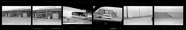[97 Views from Trip to Texas, Including Beach Scenes, Roadside Architecture, Views Through Car Window], Walker Evans (American, St. Louis, Missouri 1903–1975 New Haven, Connecticut), Film negative