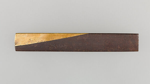 Knife Handle (Kozuka), Iron, gold, silver, Japanese