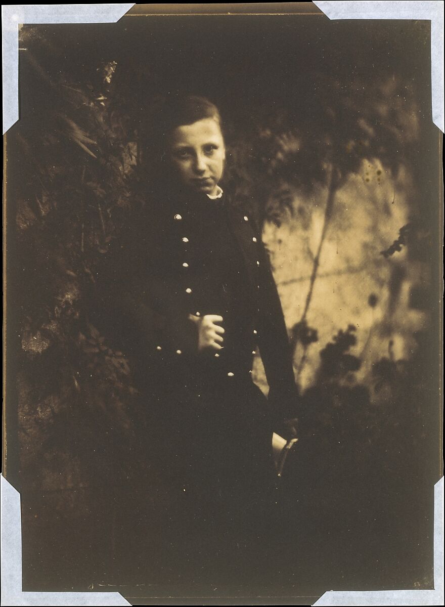 [Boy in Uniform], Jean-Baptiste Frénet (French, 1814–1889), Salted paper print from glass negative 
