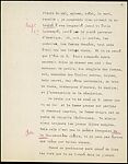 [Essay in French: "Le soir, je me sentais isolé...], Walker Evans (American, St. Louis, Missouri 1903–1975 New Haven, Connecticut), Ink on paper