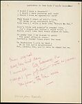 [Essay in French: "Le soir, je me sentais isolé...], Walker Evans (American, St. Louis, Missouri 1903–1975 New Haven, Connecticut), Ink on paper