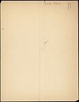 [Two-Page Essay: "Chère Avis, Avis Chère"], Walker Evans (American, St. Louis, Missouri 1903–1975 New Haven, Connecticut), Ink on paper