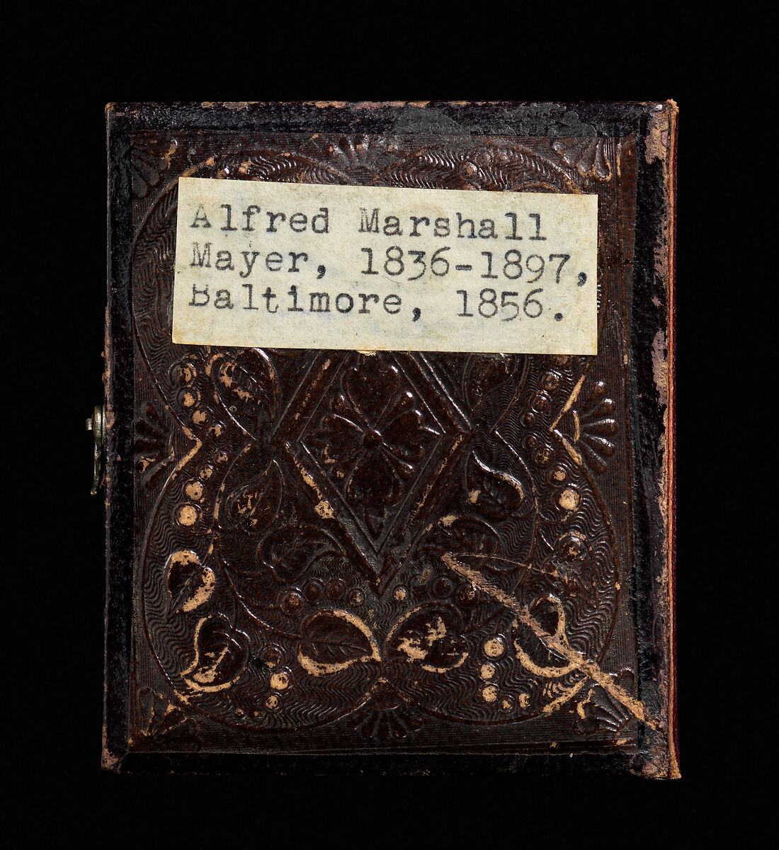 [Alfred Marshall Mayer with Chemistry Equipment], Unknown (American), daguerreotype with applied color