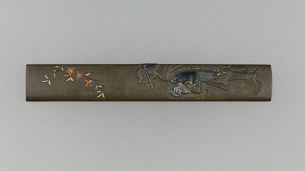 Knife Handle (Kozuka), Copper-silver alloy (shibuichi), gold, silver, copper, copper-gold alloy (shakudō), Japanese 