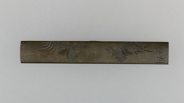 Knife Handle (Kozuka), Copper-silver alloy (shibuichi), gold, silver, copper, copper-gold alloy (shakudō), Japanese