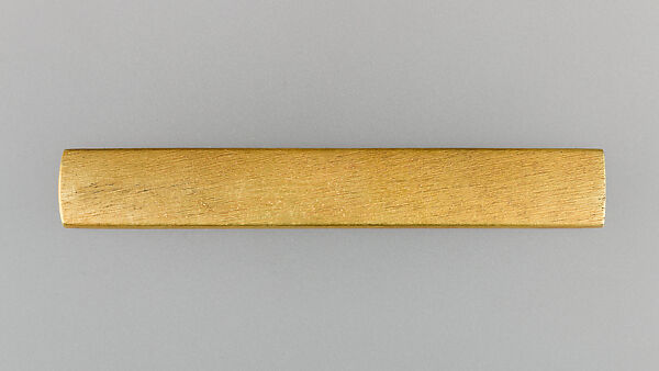 Knife Handle (Kozuka), Copper-gold alloy (shakudō), gold, silver, Japanese