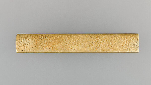 Knife Handle (Kozuka), Copper-gold alloy (shakudō), gold, silver, Japanese