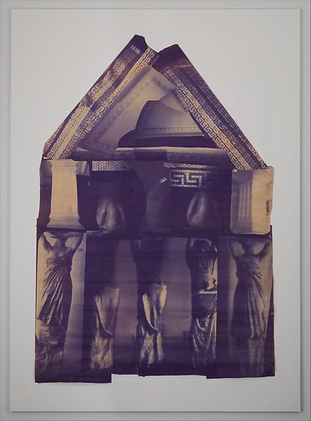 Blueprint for a Temple, Francesca Woodman (American, Denver, Colorado 1958–1981 New York), Diazo collage 