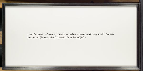 Blind #14, Sophie Calle (French, born Paris, 1953), Gelatin silver print, two chromogenic prints, and text panel