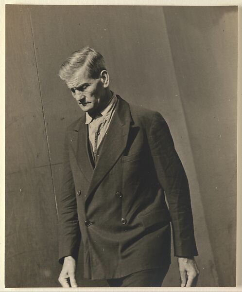 [Male Pedestrian in Double-Breasted Suit, Looking Down, Detroit (for Fortune Magazine Article "Labor Anonymous")], Walker Evans (American, St. Louis, Missouri 1903–1975 New Haven, Connecticut), Gelatin silver print 