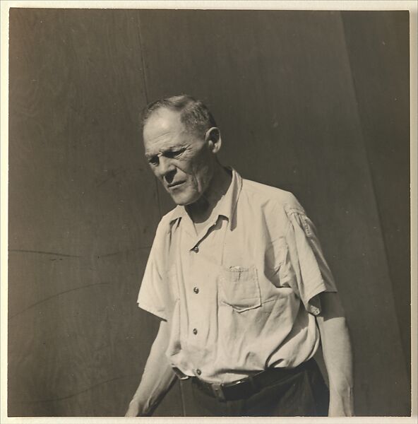 [Male Pedestrian in Short Sleeve Shirt, Looking Down, Detroit (for Fortune Magazine Article "Labor Anonymous")], Walker Evans (American, St. Louis, Missouri 1903–1975 New Haven, Connecticut), Gelatin silver print 
