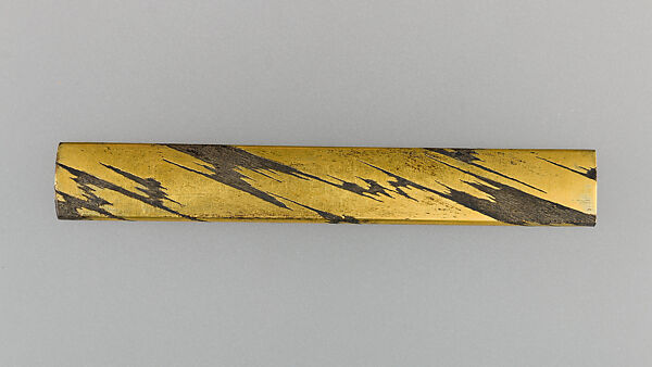 Knife Handle (Kozuka), Silver, gold, iron, Japanese