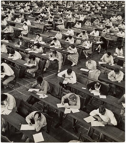 Final Examination, U.C. Berkeley, California, John Gutmann (American (born Germany), Breslau 1905–1998 San Francisco, California), Gelatin silver print 