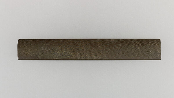 Knife Handle (Kozuka), Copper-silver alloy (shibuichi), iron, gold, Japanese