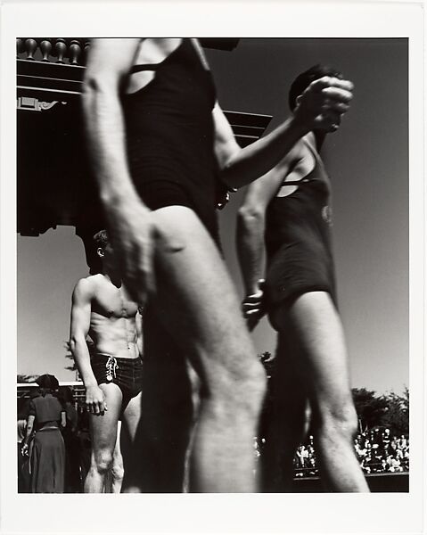 Towards the Pool, John Gutmann (American (born Germany), Breslau 1905–1998 San Francisco, California), Gelatin silver print 