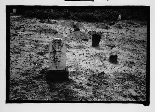 [Gravestones, Alabama], Walker Evans (American, St. Louis, Missouri 1903–1975 New Haven, Connecticut), Film negative 