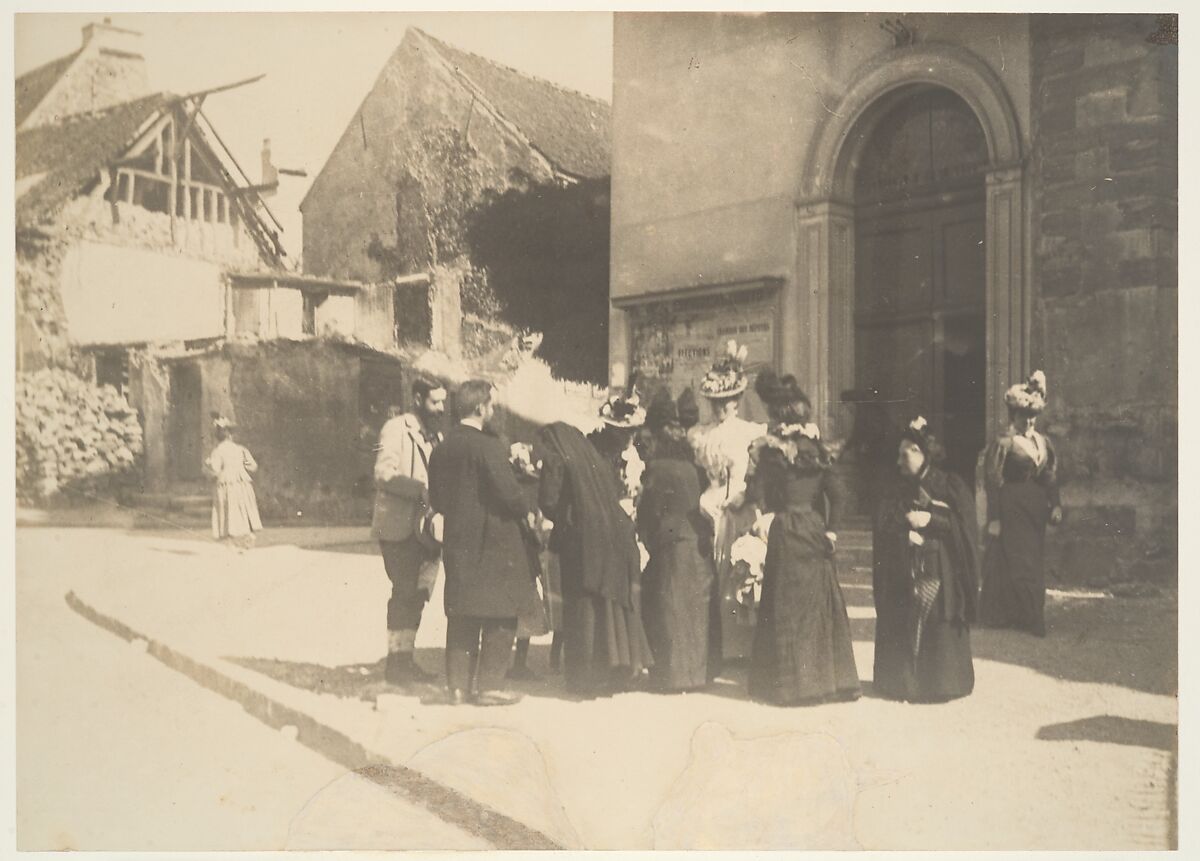 Street Scene, La-Queue-en-Brie (Val-de-Marne), Edgar Degas (French, Paris 1834–1917 Paris), Gelatin silver print 