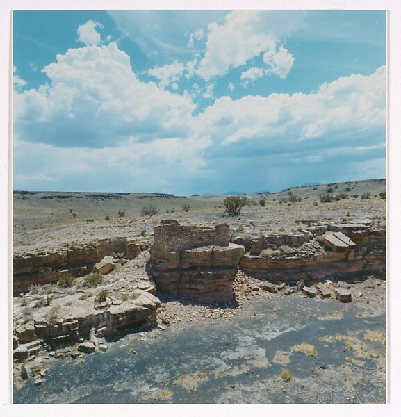 [Studies of Colonial Architectural Fragments and Stepped Circle, Baja California, Mexico; and 2 Views from train en route from New York to Marfa, Texas], Donald Judd (American, Excelsior Springs, Missouri 1928–1994 Marfa, Texas), Chromogenic prints