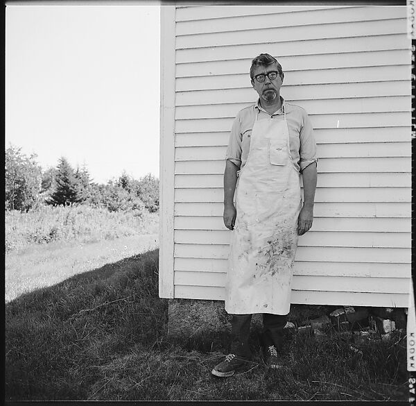 [48 Exterior Views of Heliker House, Including Portraits of Walker Evans, Isabelle Evans, and Others, Cranberry Island, Maine], Walker Evans (American, St. Louis, Missouri 1903–1975 New Haven, Connecticut), Film negative