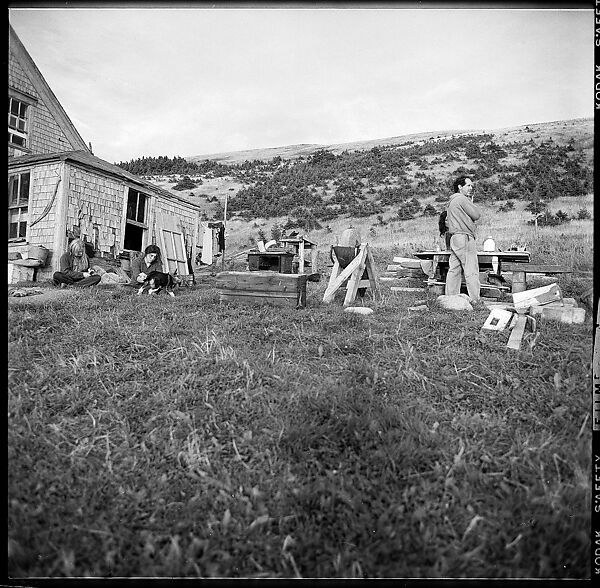 [90 Interior and Exterior Views of the Heliker House and Portraits of Sue Hillis and Others, Cranberry Island, Maine], Walker Evans (American, St. Louis, Missouri 1903–1975 New Haven, Connecticut), Film negative