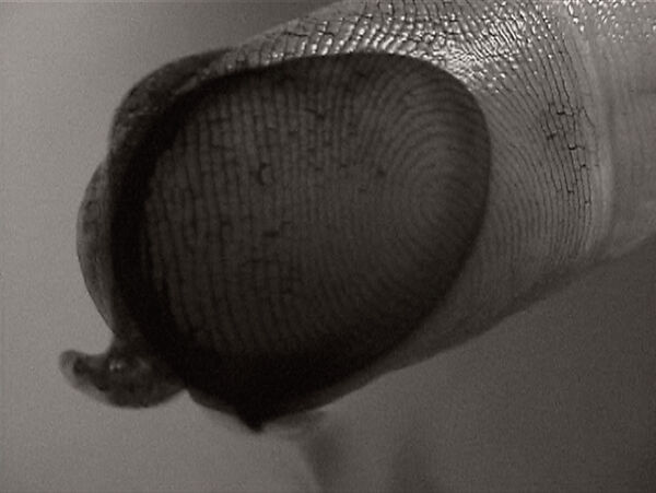 abc, Ann Hamilton (American, born 1956), Single-channel digital video, transferred from Beta tape, black-and-white, silent, 13 min.