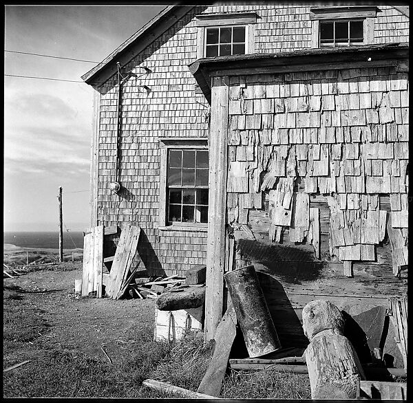 [231 Interior and Exterior Views of Robert Frank's House and Portraits of Robert Frank and June Leaf, Nova Scotia; also Interior Studies of the Heliker House, Cranberry Island, Maine], Walker Evans (American, St. Louis, Missouri 1903–1975 New Haven, Connecticut), Film negative