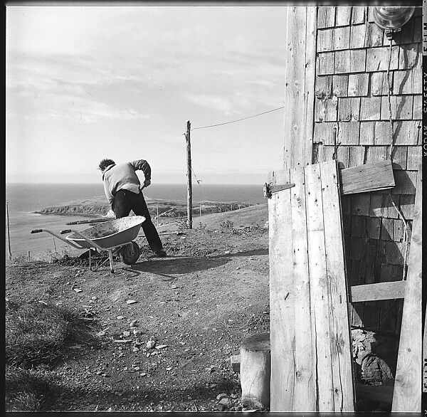 [231 Interior and Exterior Views of Robert Frank's House and Portraits of Robert Frank and June Leaf, Nova Scotia; also Interior Studies of the Heliker House, Cranberry Island, Maine], Walker Evans (American, St. Louis, Missouri 1903–1975 New Haven, Connecticut), Film negative