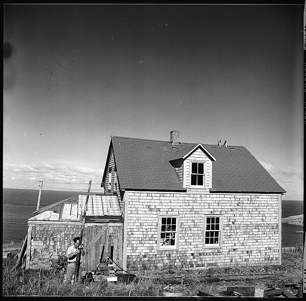 [231 Interior and Exterior Views of Robert Frank's House and Portraits of Robert Frank and June Leaf, Nova Scotia; also Interior Studies of the Heliker House, Cranberry Island, Maine], Walker Evans (American, St. Louis, Missouri 1903–1975 New Haven, Connecticut), Film negative