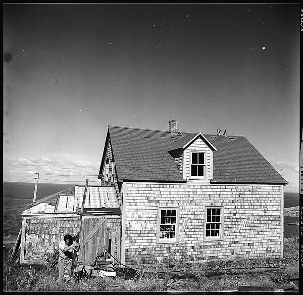 [231 Interior and Exterior Views of Robert Frank's House and Portraits of Robert Frank and June Leaf, Nova Scotia; also Interior Studies of the Heliker House, Cranberry Island, Maine], Walker Evans (American, St. Louis, Missouri 1903–1975 New Haven, Connecticut), Film negative