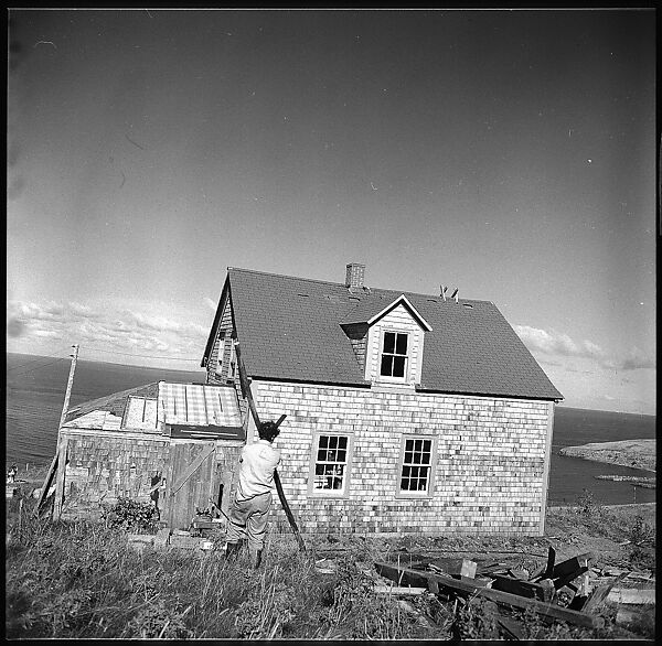 [231 Interior and Exterior Views of Robert Frank's House and Portraits of Robert Frank and June Leaf, Nova Scotia; also Interior Studies of the Heliker House, Cranberry Island, Maine], Walker Evans (American, St. Louis, Missouri 1903–1975 New Haven, Connecticut), Film negative