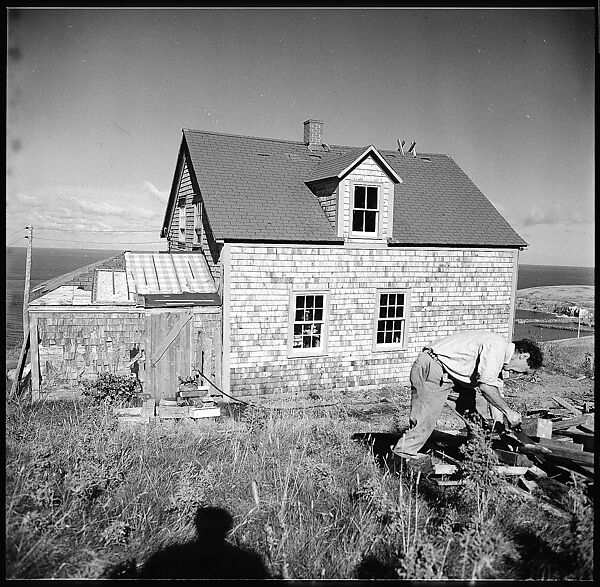 [231 Interior and Exterior Views of Robert Frank's House and Portraits of Robert Frank and June Leaf, Nova Scotia; also Interior Studies of the Heliker House, Cranberry Island, Maine], Walker Evans (American, St. Louis, Missouri 1903–1975 New Haven, Connecticut), Film negative