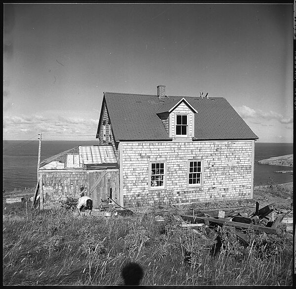 [231 Interior and Exterior Views of Robert Frank's House and Portraits of Robert Frank and June Leaf, Nova Scotia; also Interior Studies of the Heliker House, Cranberry Island, Maine], Walker Evans (American, St. Louis, Missouri 1903–1975 New Haven, Connecticut), Film negative