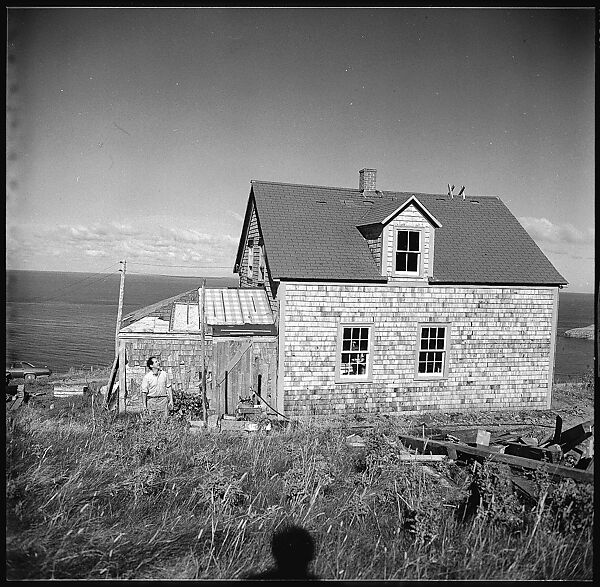 [231 Interior and Exterior Views of Robert Frank's House and Portraits of Robert Frank and June Leaf, Nova Scotia; also Interior Studies of the Heliker House, Cranberry Island, Maine], Walker Evans (American, St. Louis, Missouri 1903–1975 New Haven, Connecticut), Film negative