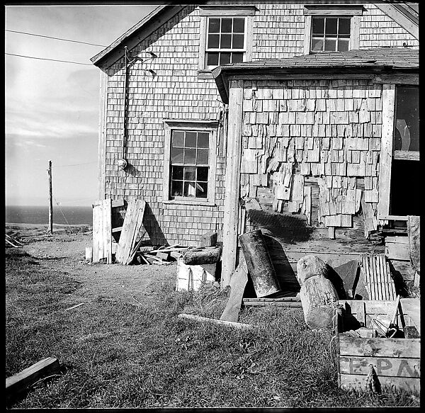 [231 Interior and Exterior Views of Robert Frank's House and Portraits of Robert Frank and June Leaf, Nova Scotia; also Interior Studies of the Heliker House, Cranberry Island, Maine], Walker Evans (American, St. Louis, Missouri 1903–1975 New Haven, Connecticut), Film negative