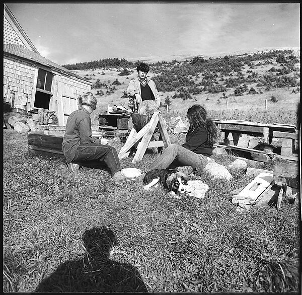 [231 Interior and Exterior Views of Robert Frank's House and Portraits of Robert Frank and June Leaf, Nova Scotia; also Interior Studies of the Heliker House, Cranberry Island, Maine], Walker Evans (American, St. Louis, Missouri 1903–1975 New Haven, Connecticut), Film negative