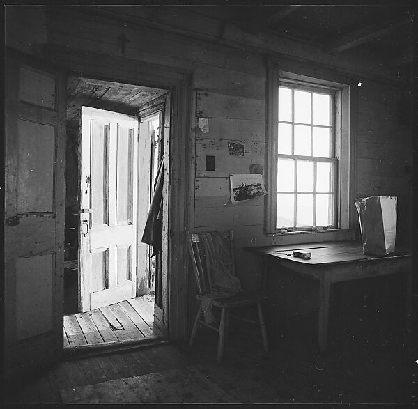 [231 Interior and Exterior Views of Robert Frank's House and Portraits of Robert Frank and June Leaf, Nova Scotia; also Interior Studies of the Heliker House, Cranberry Island, Maine], Walker Evans (American, St. Louis, Missouri 1903–1975 New Haven, Connecticut), Film negative