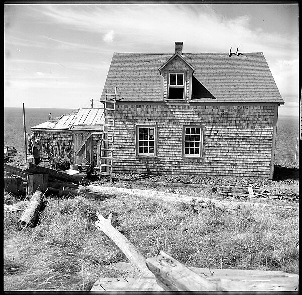 [231 Interior and Exterior Views of Robert Frank's House and Portraits of Robert Frank and June Leaf, Nova Scotia; also Interior Studies of the Heliker House, Cranberry Island, Maine], Walker Evans (American, St. Louis, Missouri 1903–1975 New Haven, Connecticut), Film negative