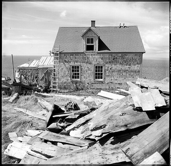 [231 Interior and Exterior Views of Robert Frank's House and Portraits of Robert Frank and June Leaf, Nova Scotia; also Interior Studies of the Heliker House, Cranberry Island, Maine], Walker Evans (American, St. Louis, Missouri 1903–1975 New Haven, Connecticut), Film negative