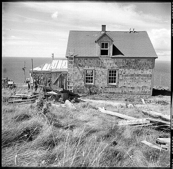 [231 Interior and Exterior Views of Robert Frank's House and Portraits of Robert Frank and June Leaf, Nova Scotia; also Interior Studies of the Heliker House, Cranberry Island, Maine], Walker Evans (American, St. Louis, Missouri 1903–1975 New Haven, Connecticut), Film negative