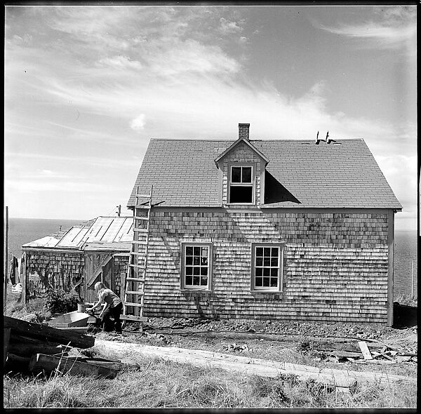 [231 Interior and Exterior Views of Robert Frank's House and Portraits of Robert Frank and June Leaf, Nova Scotia; also Interior Studies of the Heliker House, Cranberry Island, Maine], Walker Evans (American, St. Louis, Missouri 1903–1975 New Haven, Connecticut), Film negative