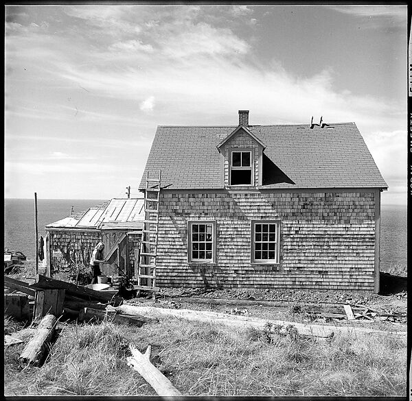 [231 Interior and Exterior Views of Robert Frank's House and Portraits of Robert Frank and June Leaf, Nova Scotia; also Interior Studies of the Heliker House, Cranberry Island, Maine], Walker Evans (American, St. Louis, Missouri 1903–1975 New Haven, Connecticut), Film negative