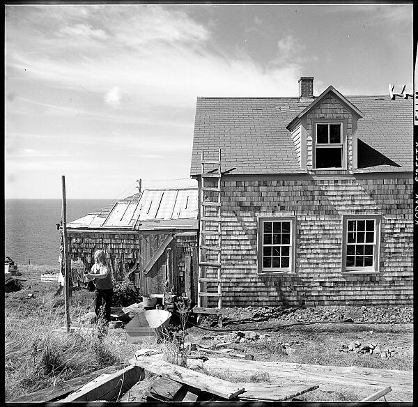 [231 Interior and Exterior Views of Robert Frank's House and Portraits of Robert Frank and June Leaf, Nova Scotia; also Interior Studies of the Heliker House, Cranberry Island, Maine], Walker Evans (American, St. Louis, Missouri 1903–1975 New Haven, Connecticut), Film negative