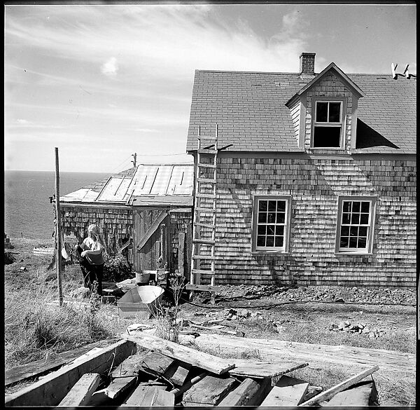 [231 Interior and Exterior Views of Robert Frank's House and Portraits of Robert Frank and June Leaf, Nova Scotia; also Interior Studies of the Heliker House, Cranberry Island, Maine], Walker Evans (American, St. Louis, Missouri 1903–1975 New Haven, Connecticut), Film negative