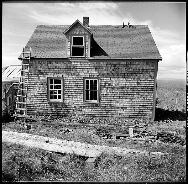 [231 Interior and Exterior Views of Robert Frank's House and Portraits of Robert Frank and June Leaf, Nova Scotia; also Interior Studies of the Heliker House, Cranberry Island, Maine], Walker Evans (American, St. Louis, Missouri 1903–1975 New Haven, Connecticut), Film negative