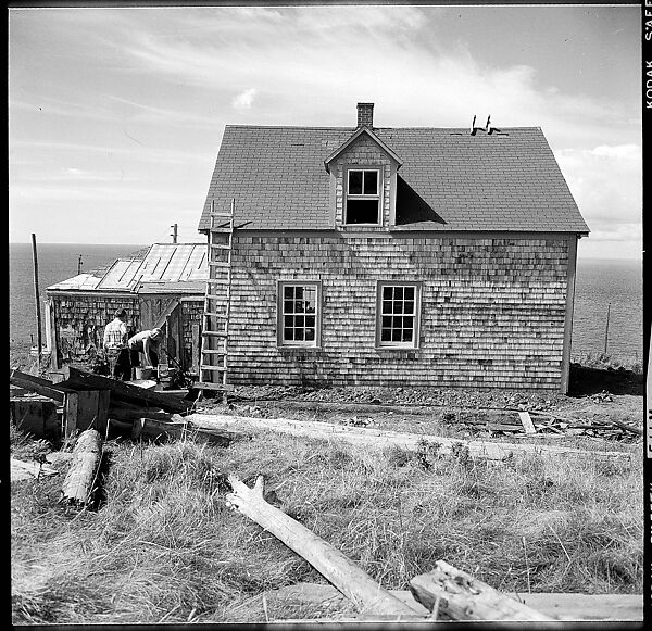 [231 Interior and Exterior Views of Robert Frank's House and Portraits of Robert Frank and June Leaf, Nova Scotia; also Interior Studies of the Heliker House, Cranberry Island, Maine], Walker Evans (American, St. Louis, Missouri 1903–1975 New Haven, Connecticut), Film negative